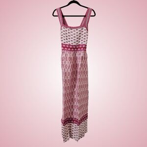 Faherty Gracie Maxi Dress Women Clara Ikat Large, XL Boho NWT